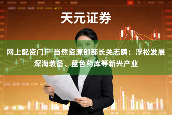 网上配资门户 当然资源部部长关志鸥：浮松发展深海装备、蓝色药库等新兴产业